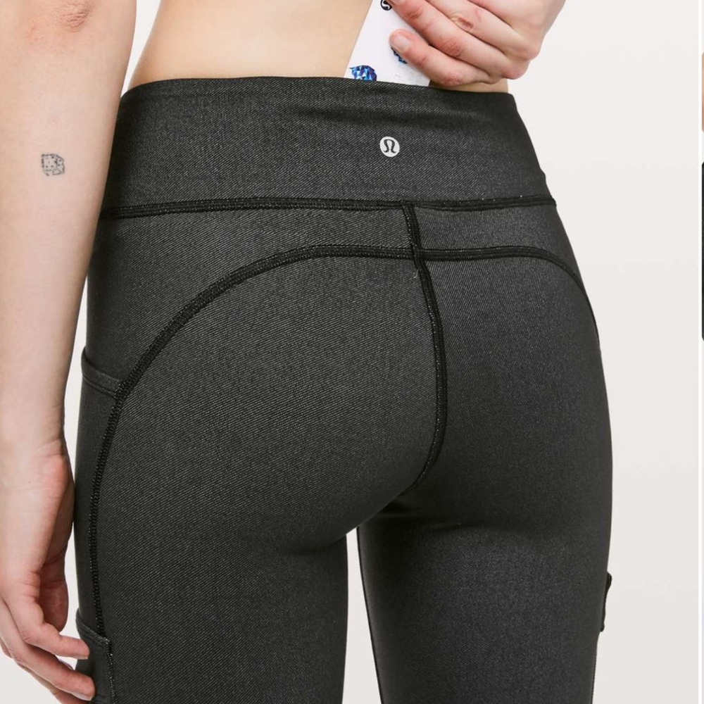 Lululemon sz8 Scenic Route cargo leggings black